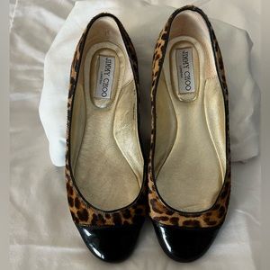 Jimmy Choo Ballerina flat Animal Print Flat Size 39 / 9 . Worn a couple of times